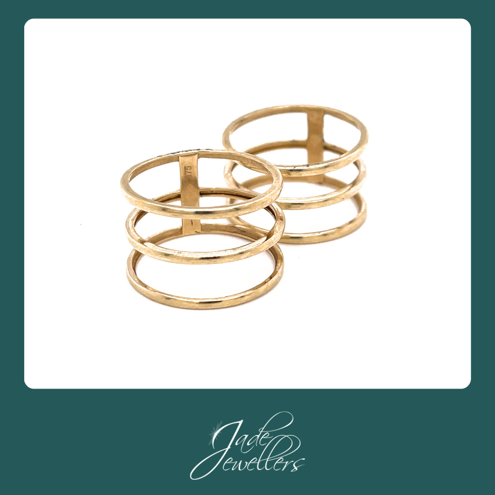 Custom Made 9ct Yellow Gold Diamond Ring