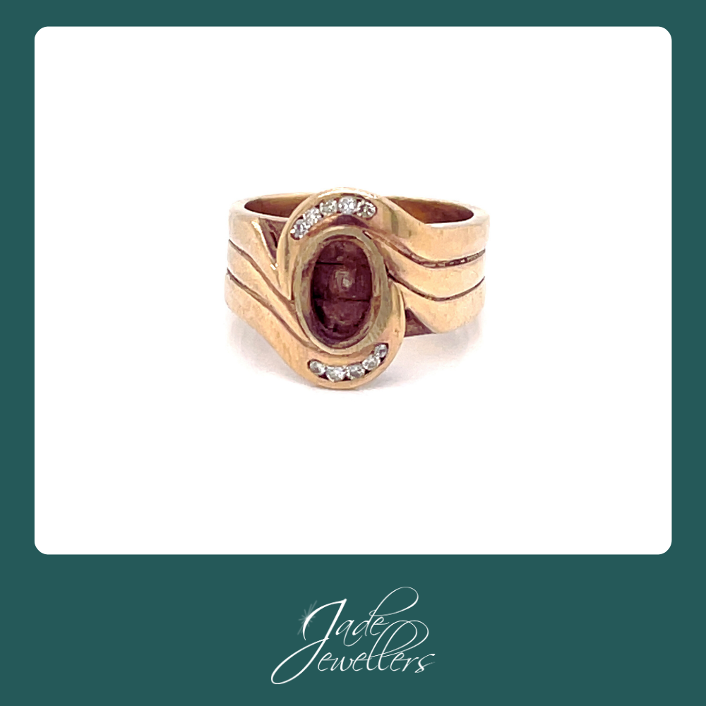 Restored 18ct Yellow Gold Diamond Wedding Set