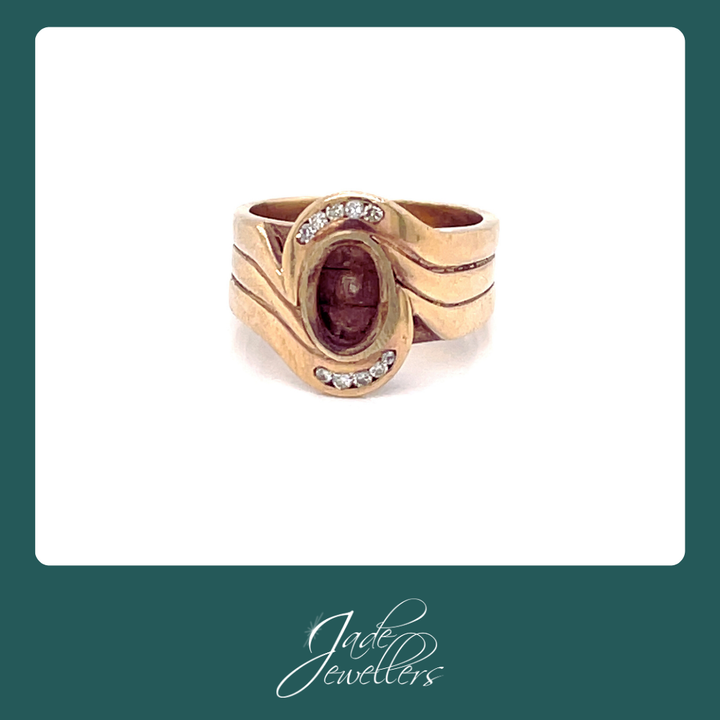 Restored 18ct Yellow Gold Diamond Wedding Set