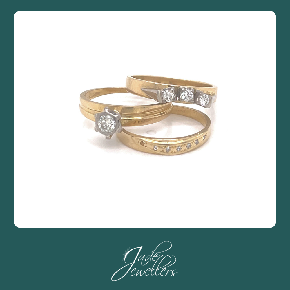 Custom Make 18ct Yellow Gold Diamond Ring