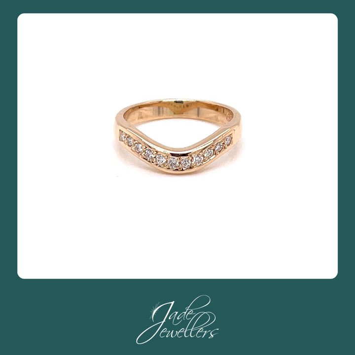 Custom Made 18ct Rose Gold Fitted Wedding Ring