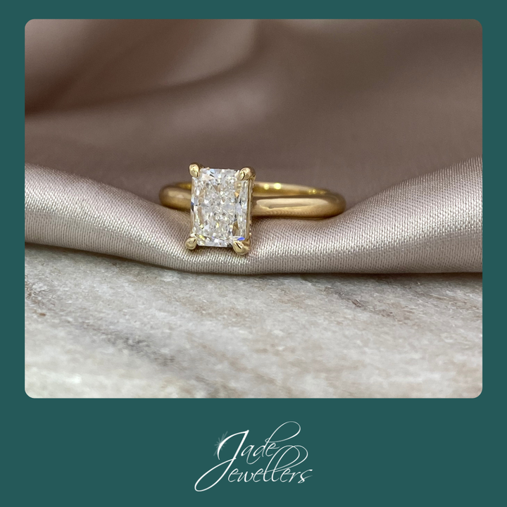 Custom Made 18ct Yellow Gold Diamond Engagement Ring