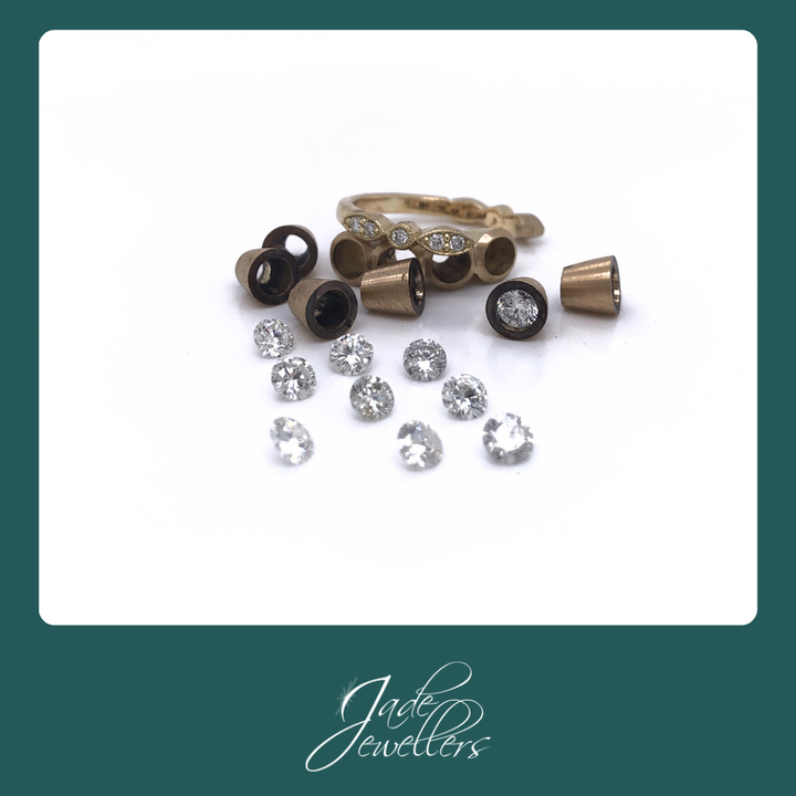 Custom Made 18ct Yellow Gold Diamond Ring