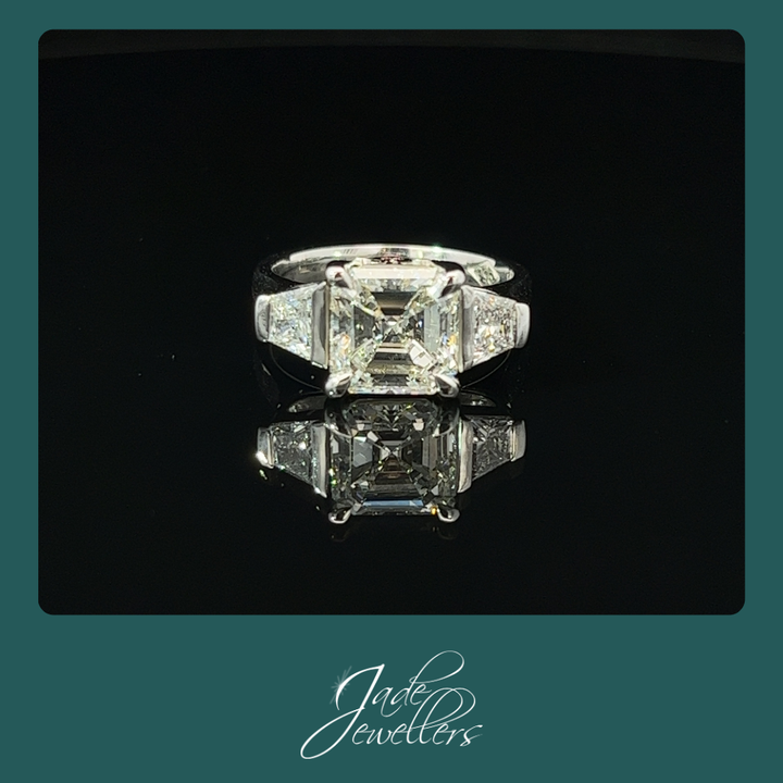 Custom Made 18ct White & Rose Gold Diamond Engagement Ring