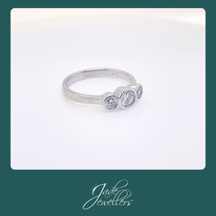 Custom Made 9ct White Gold Diamond Ring