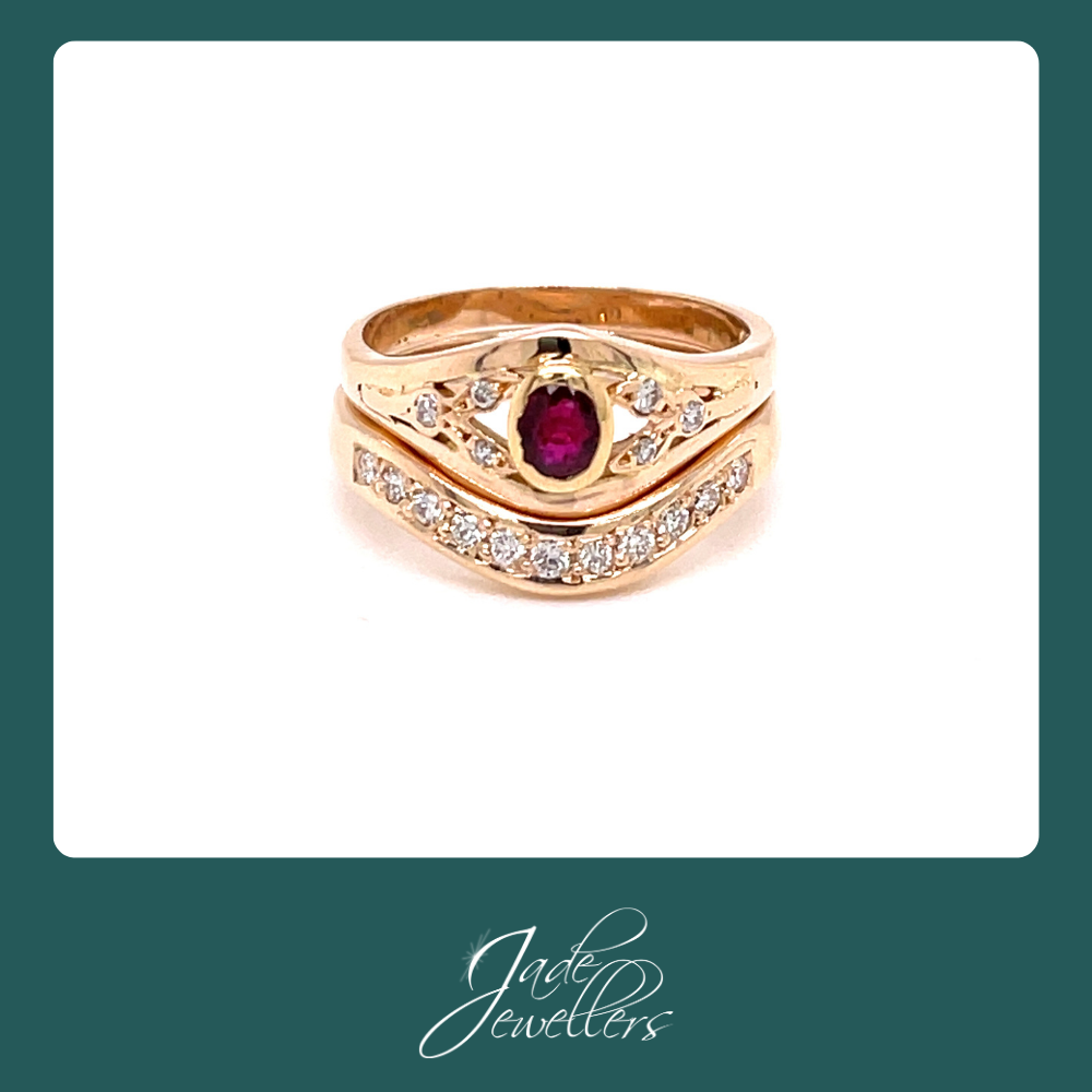 Custom Made 18ct Rose Gold Fitted Wedding Ring