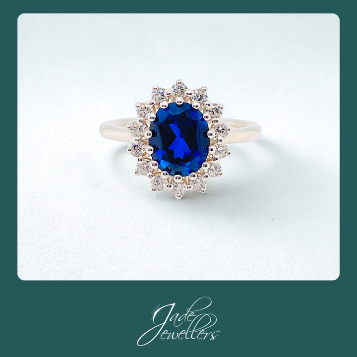 Custom Made Sterling Silver Cubic Zirconia Ring