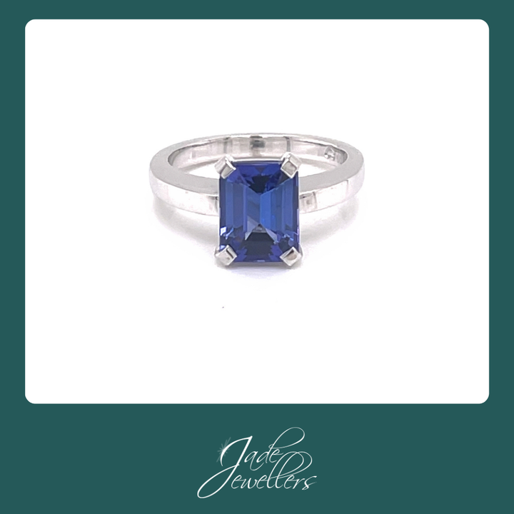 Custom Made 18ct White Gold Tanzanite Engagement Ring