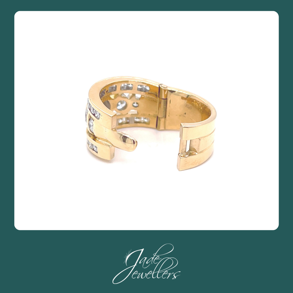 Custom Restored 18ct Yellow Gold Diamond Ring