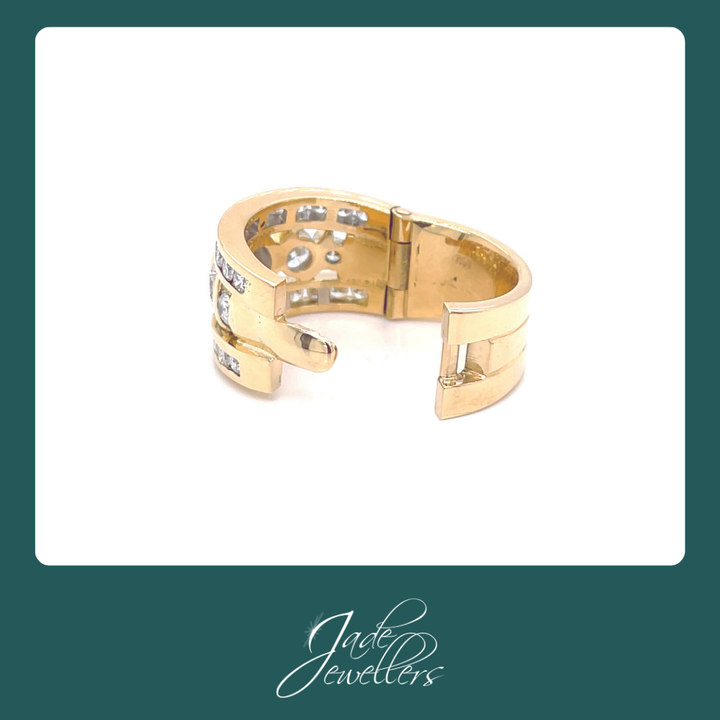Custom Restored 18ct Yellow Gold Diamond Ring