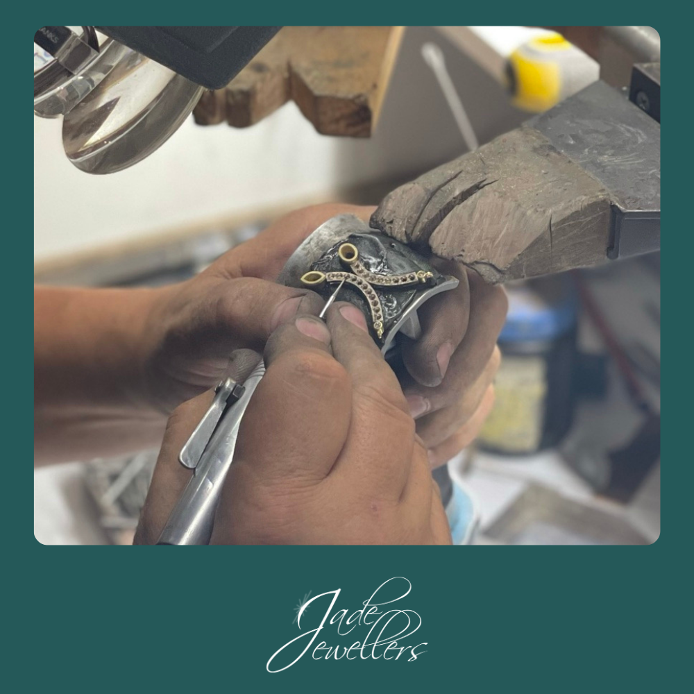 Custom Made 18ct Yellow & White Gold Australian Chocolate Diamond Necklace