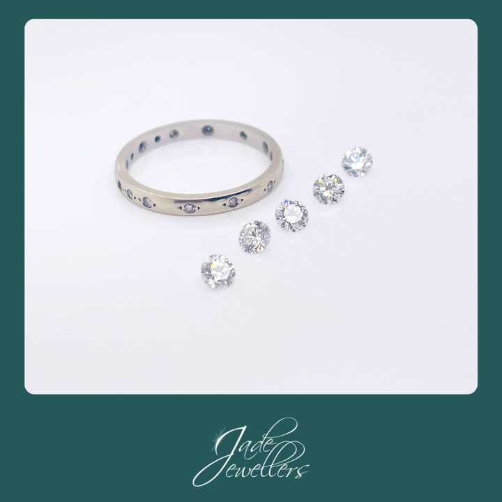 Custom Made 18ct White Gold Diamond Ring