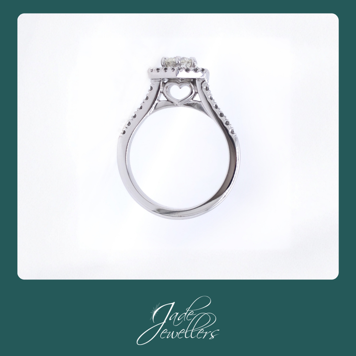 Custom Made 18ct White Gold Diamond Engagement Ring