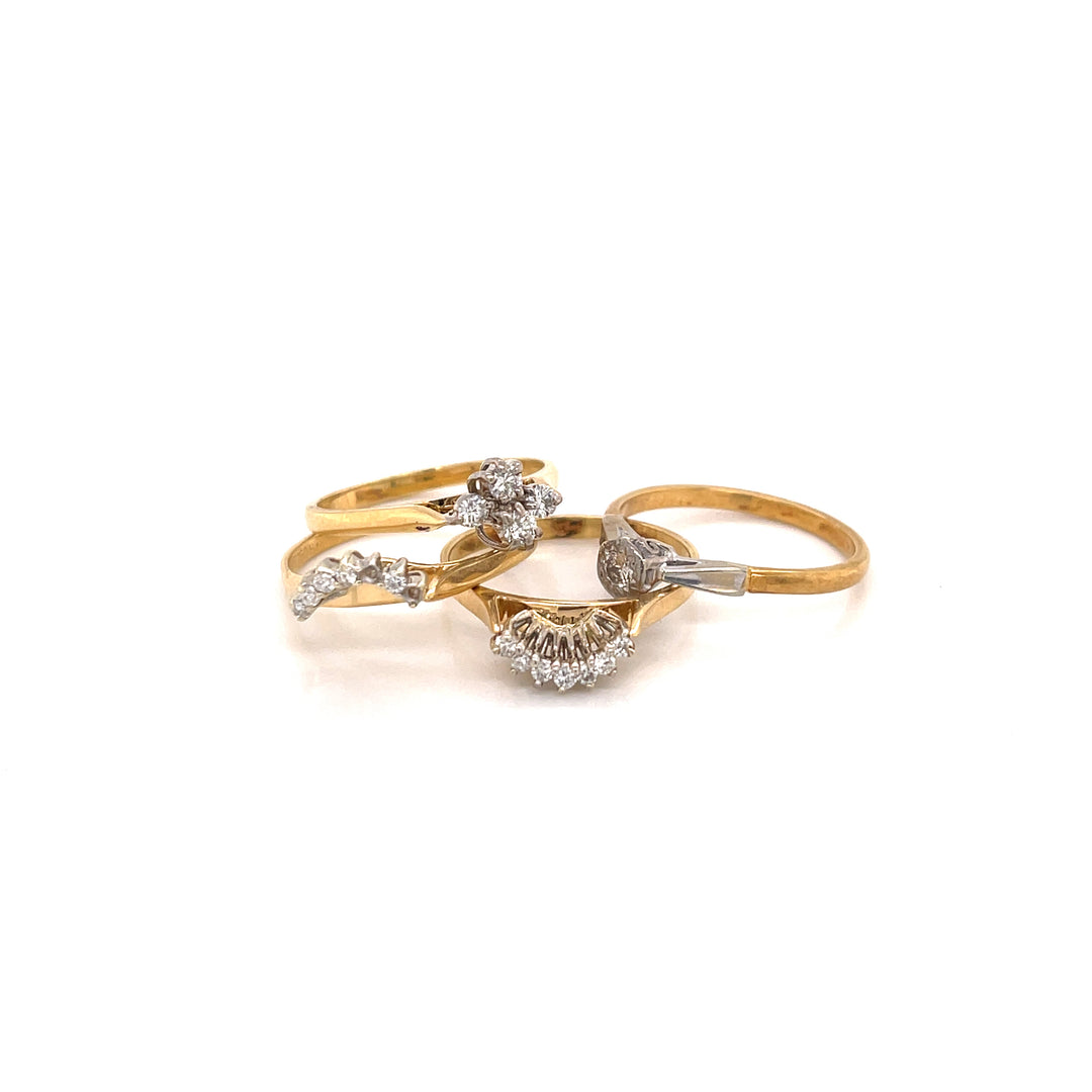 Custom Made 18ct Yellow Gold Diamond Ring
