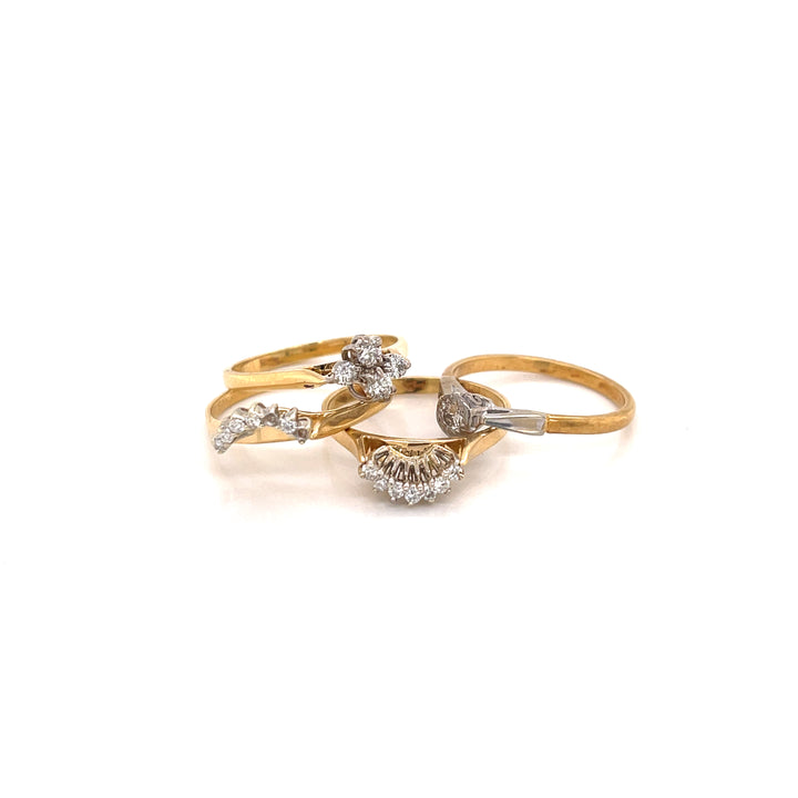 Custom Made 18ct Yellow Gold Diamond Ring