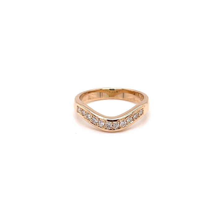 Custom Made 18ct Rose Gold Fitted Wedding Ring