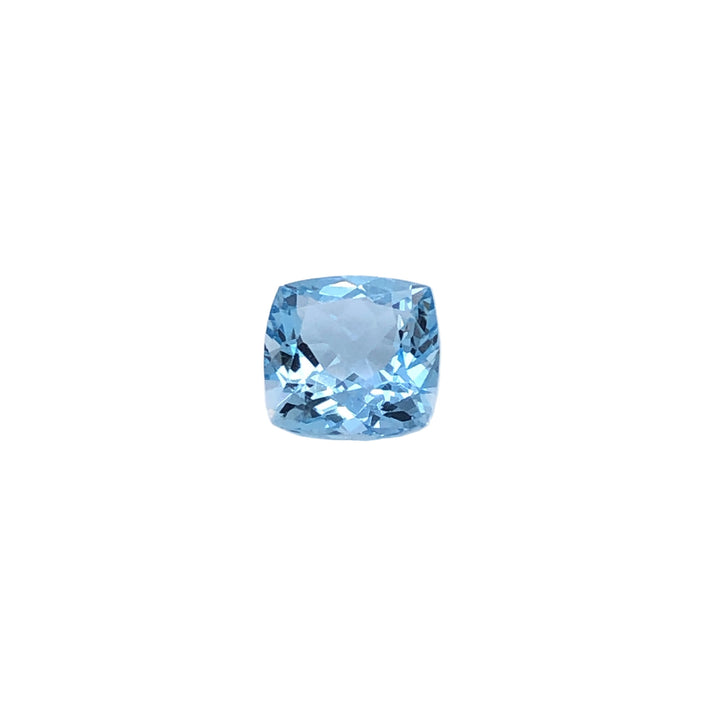 Custom Made 9ct Yellow & White Gold Aquamarine & Diamond Ring