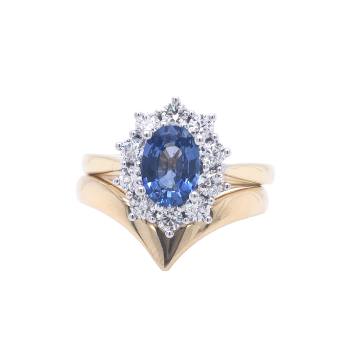 Custom Made 18ct Yellow Gold "V" Wedding Ring