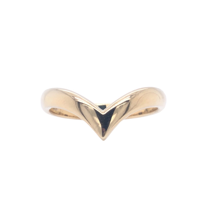 Custom Made 18ct Yellow Gold "V" Wedding Ring