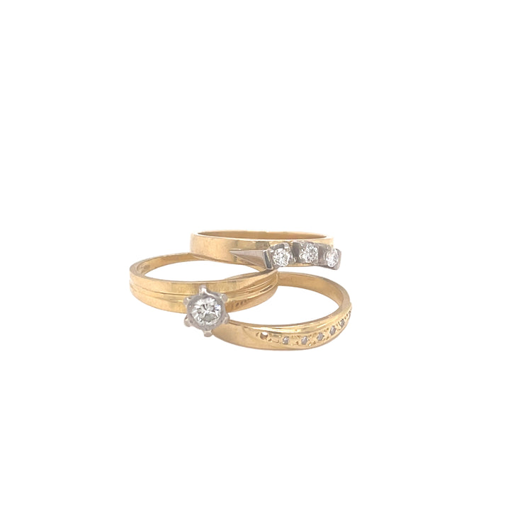 Custom Make 18ct Yellow Gold Diamond Ring