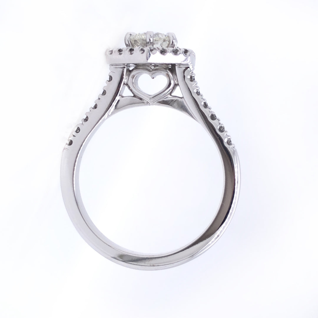 Custom Made 18ct White Gold Diamond Engagement Ring