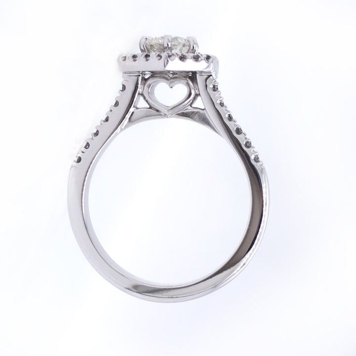 Custom Made 18ct White Gold Diamond Engagement Ring
