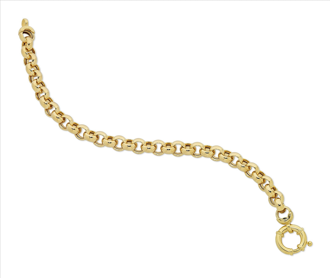 9ct Yellow Gold Silver Filled Bracelet with Euro Clasp