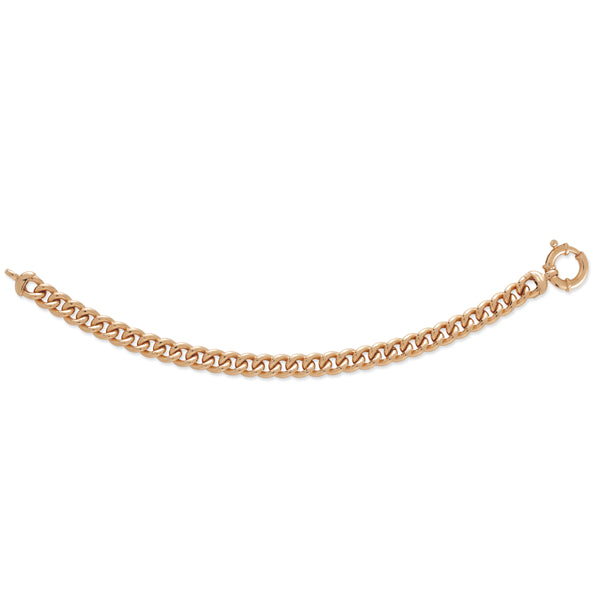 9ct Rose Gold Silver Filled Bracelet with Euro Clasp
