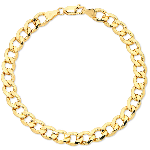 9ct Yellow Gold Silver Filled Bracelet