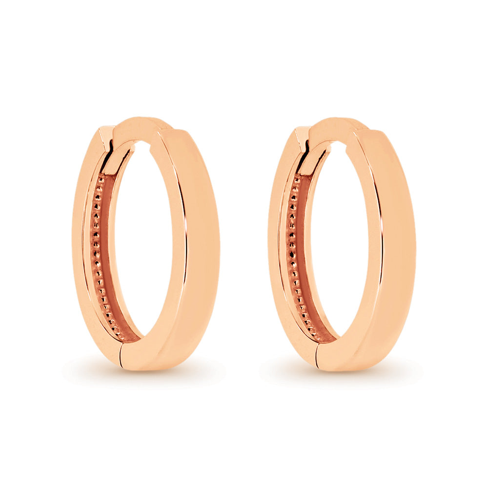 9ct Rose Gold Huggies