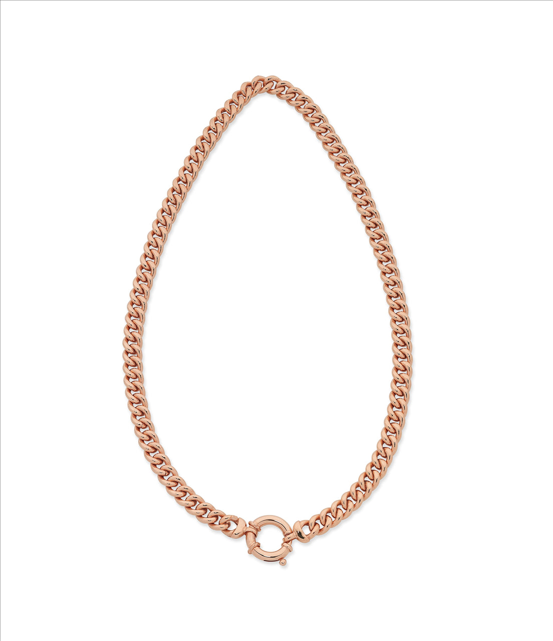 9ct Rose Gold Silver Filled Chain with Euro Clasp