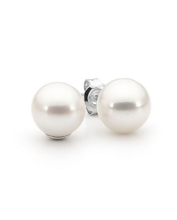 Ikecho Sterling Silver Pearl Stud Earrings