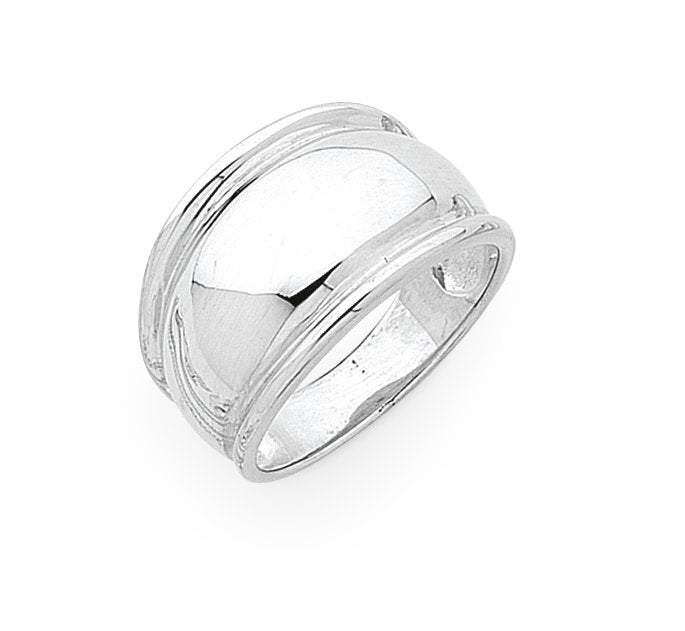 Sterling Silver Wide Dome Ring