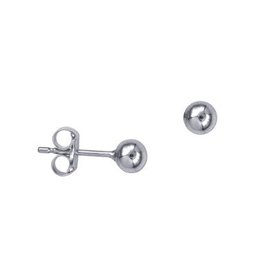 Sterling Silver Ball Stud Earrings