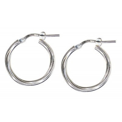 Stering Silver Hoop Earrings