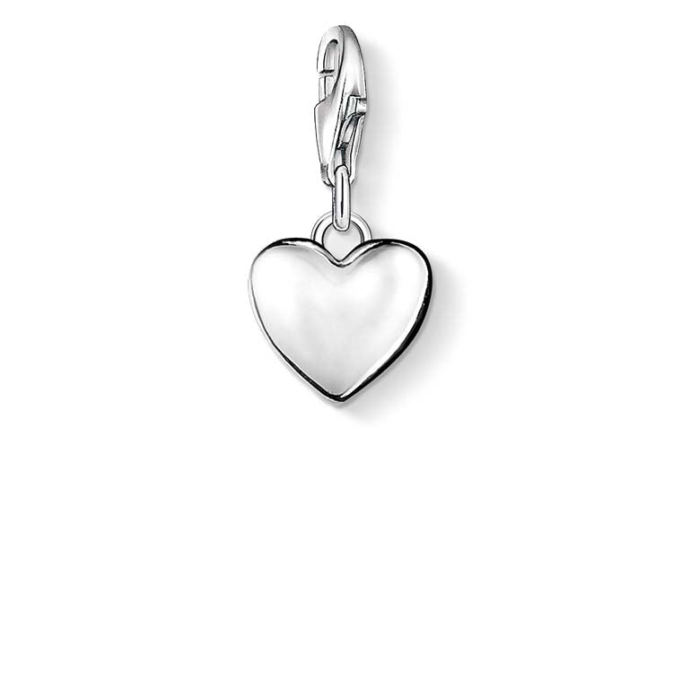 Thomas Sabo "Charm Club" Solid Domed Heart Charm